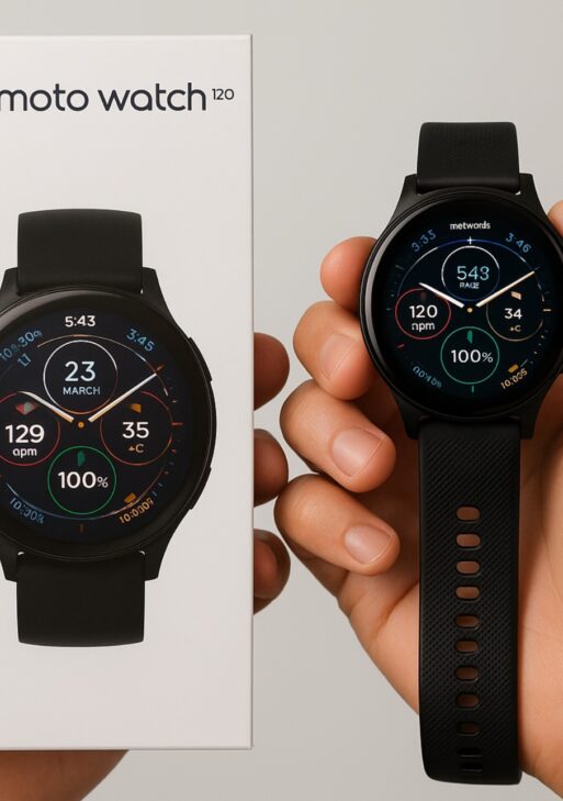 Moto Watch 120 – Tecnología, salud y estilo en tu muñeca