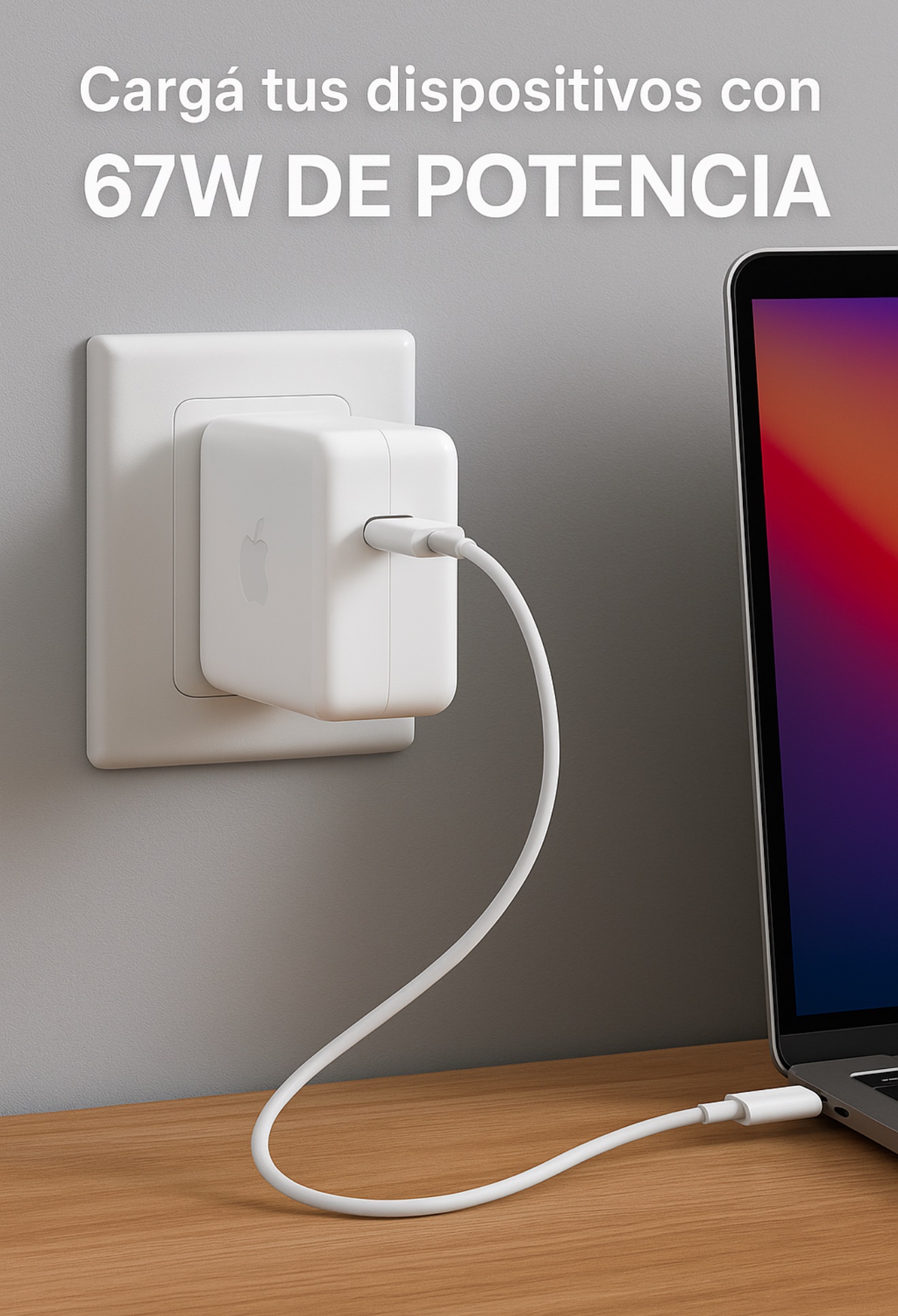 Cargador Apple A2518 Adaptador Usb-c De 67w Original