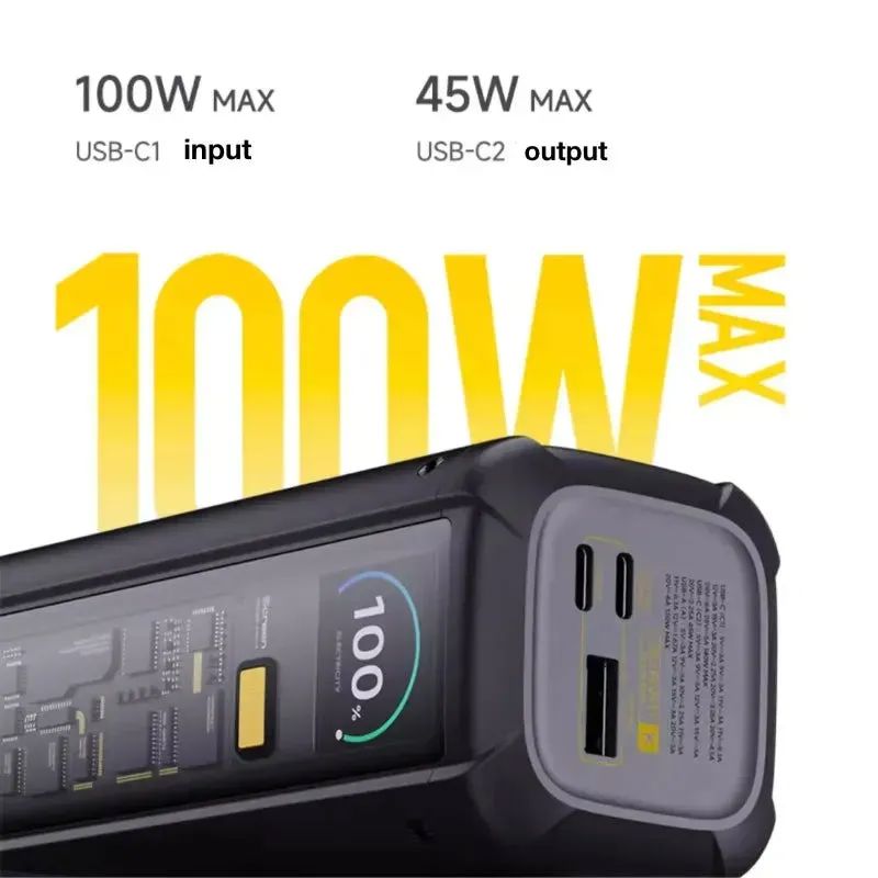 Cargador Portátil Xiaomi WPB3333MI 25000MAH 212W - Negro