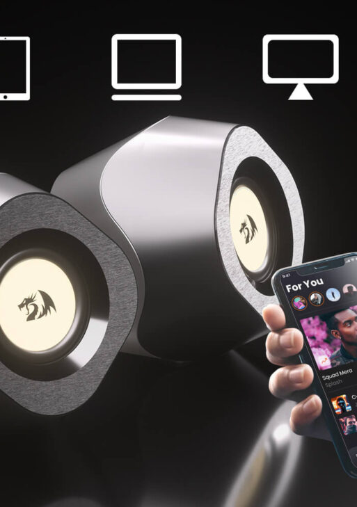 Parlantes Redragon Kaidas GS590 USB / Bluetooth